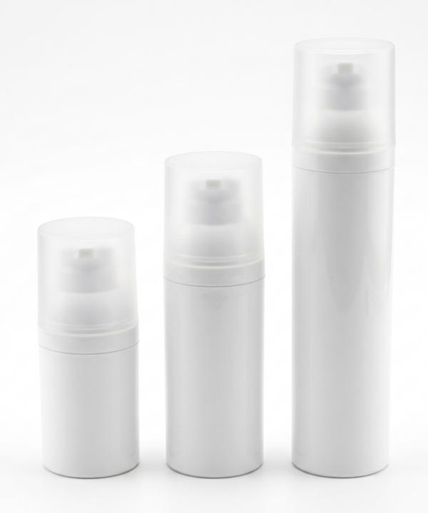 בקבוק ארלס airless פלסטיק לבן